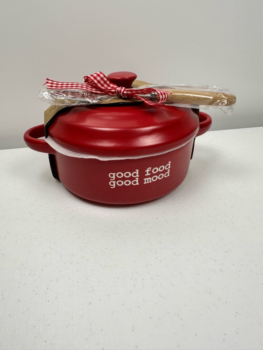 Brie Covered Bake & Serve Set With Spreader & Sentiment NEW